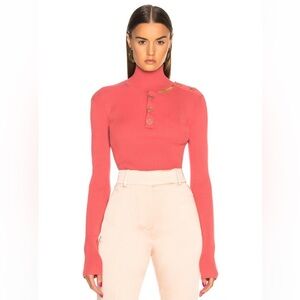 Dion Lee Button Grosgrain Skivvy Sweater